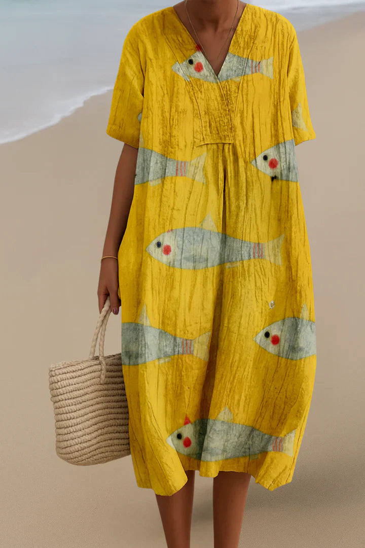 ELARA™ | KUNSTGEÏNSPIREERDE JURK