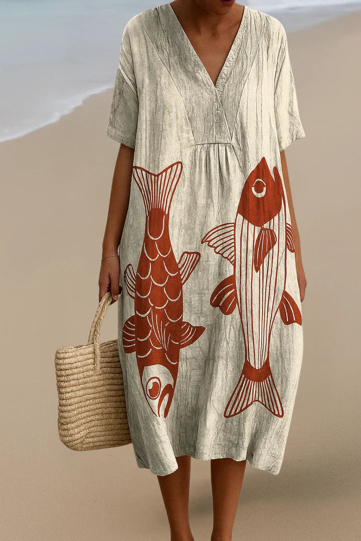 ELARA™ | KUNST-INSPIRERENDE JURK