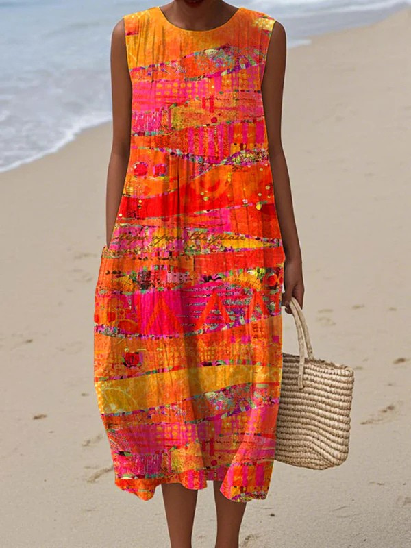 Faye™ Sunset Midi Jurk