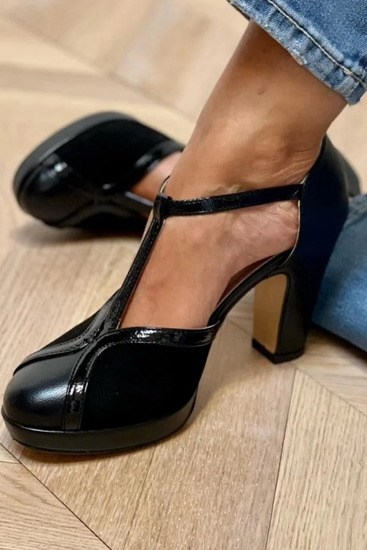 Platform Pumps met T-Band