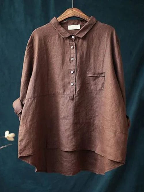 Elvie | Elegante Linnen Zomerblouse