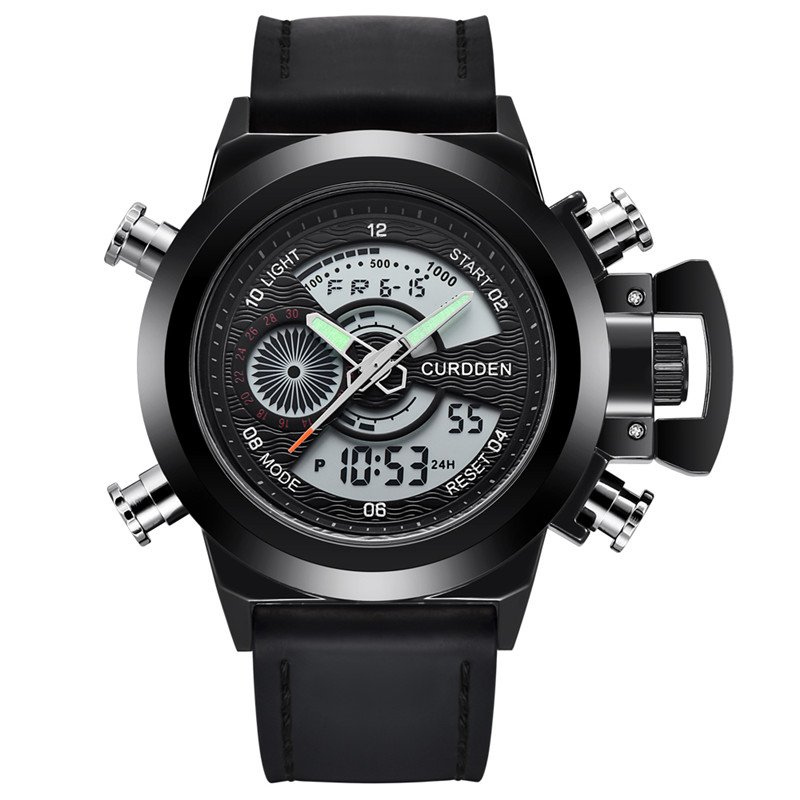 Mode Chronograaf Horloge met Dubbele Tijd – Olsen & Olsen