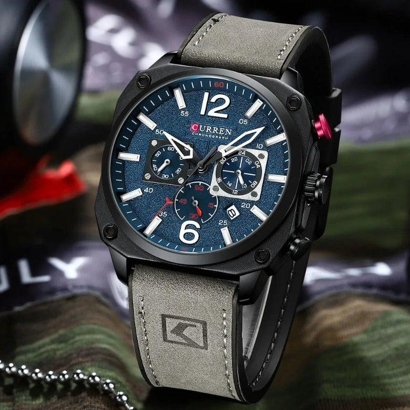 Zakelijk Horloge met Lerenband – Olsen & Olsen
