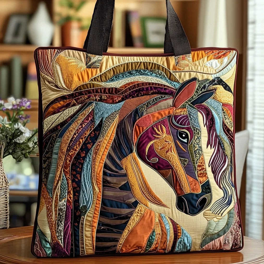 Gewatteerde Tas Paard Mozaïek Multicolor