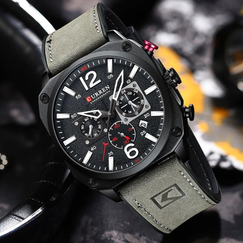 Zakelijk Horloge met Lerenband – Olsen & Olsen