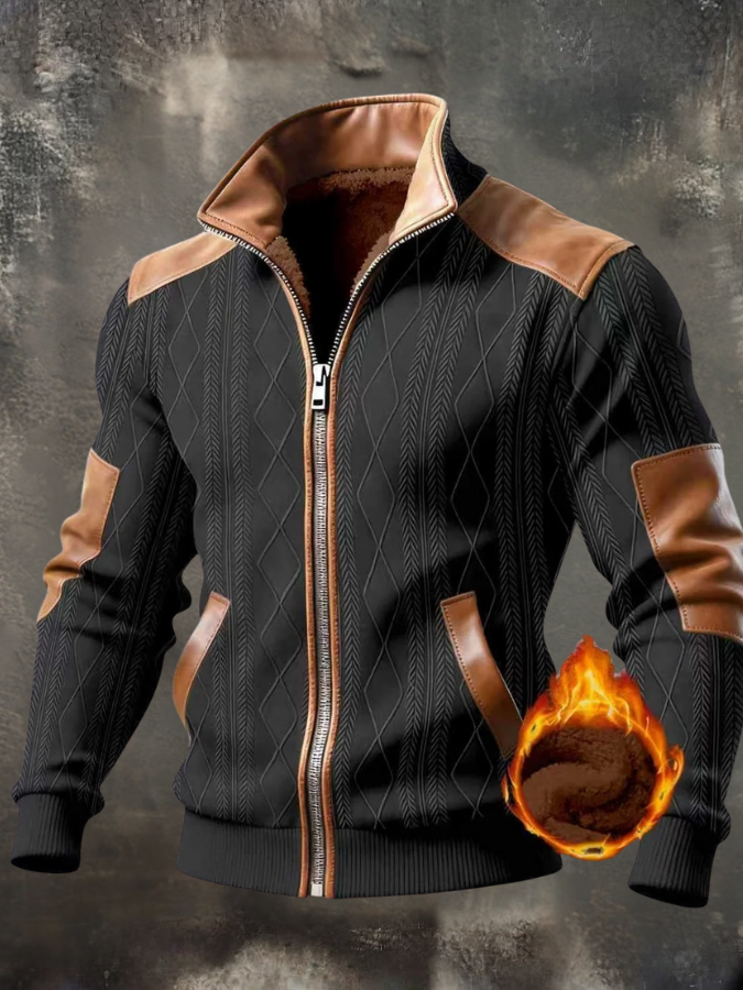 Noel - Gestructureerd jack met hoge kraag