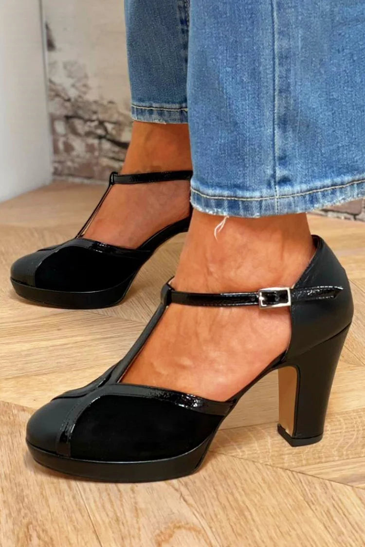 Platform Pumps met T-Band