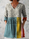 Elowen | Lange V-hals blouse