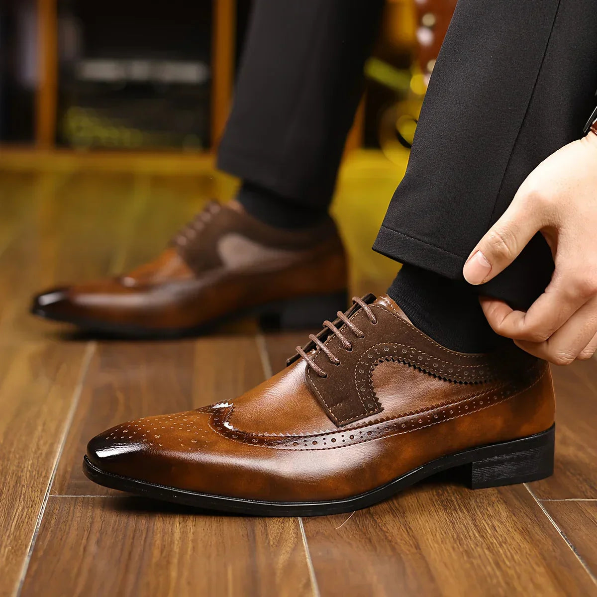 Alexander Prescott Leder Schnürschuhe
