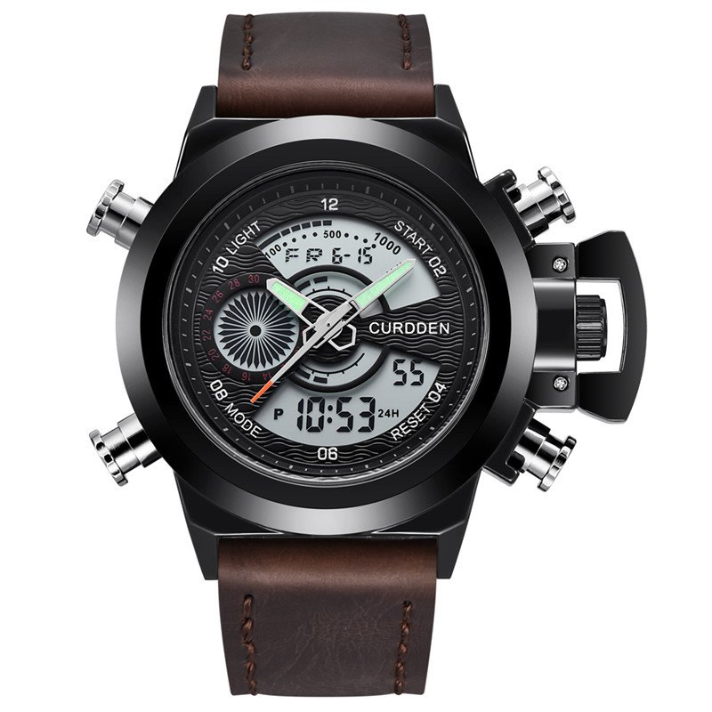 Mode Chronograaf Horloge met Dubbele Tijd – Olsen & Olsen