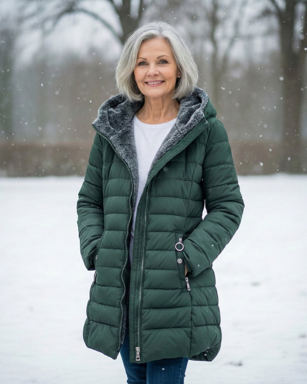 Clair | Gevoerde Pufferjas met Fleece