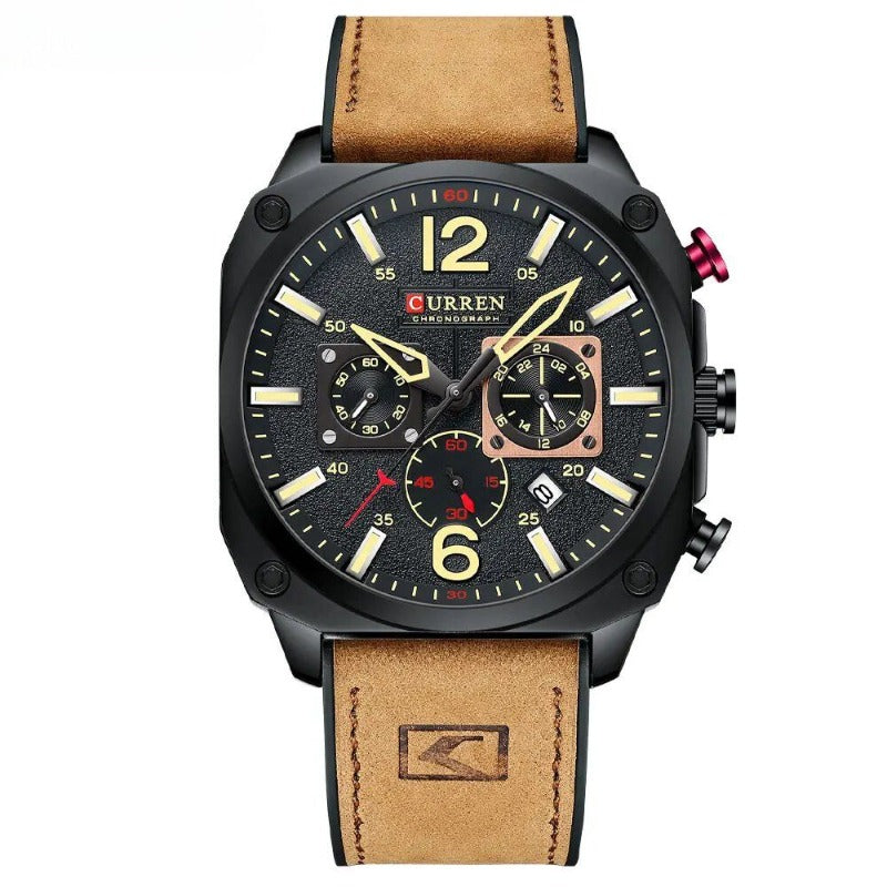 Zakelijk Horloge met Lerenband – Olsen & Olsen