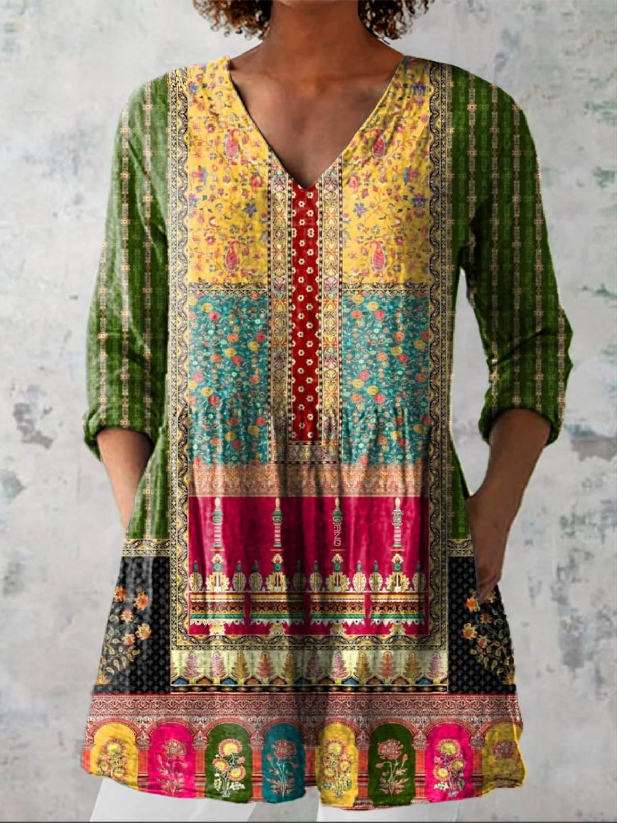 Jacinda | Lange V-hals blouse