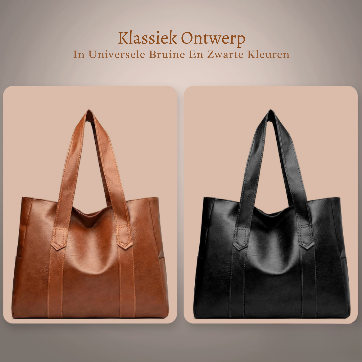 Martha | Klassieke Leren Handtas
