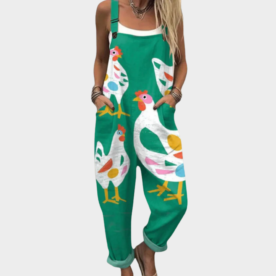 Lotte – Comfortabele Overall met Print