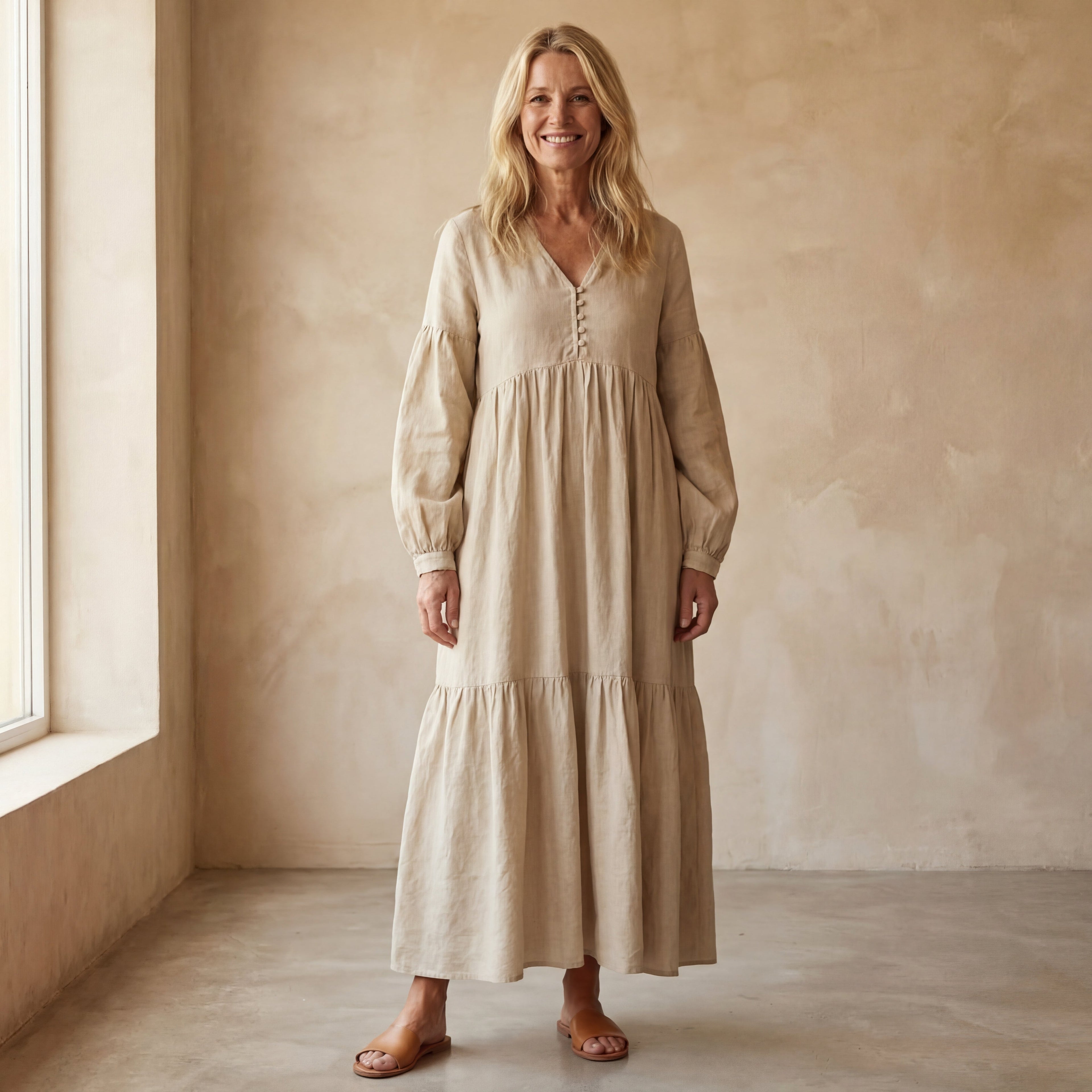Sara - Comfortabele Katoenen Jurk