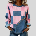 Jade - Trui met Artistiek Patchwork