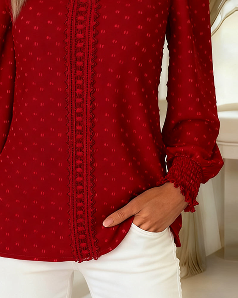 Femke - Elegante Top met Lange Mouwen