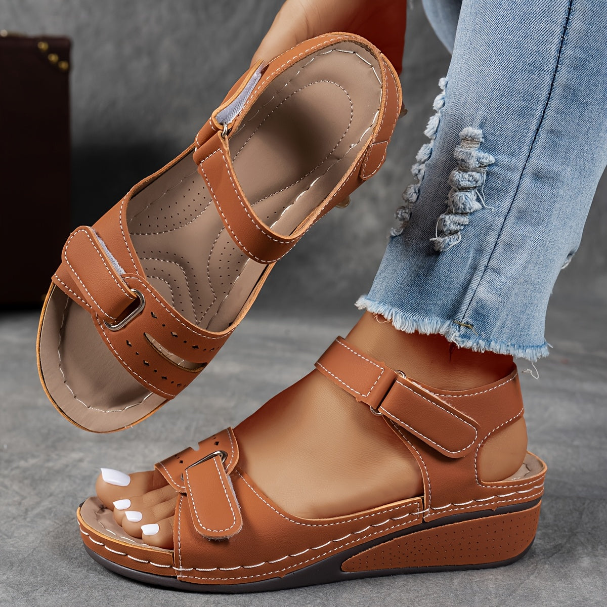ELIANA ORTHOSTYLE | Orthopedische Zomer Sandalen met Totaal Comfort en Dagelijkse Elegantie