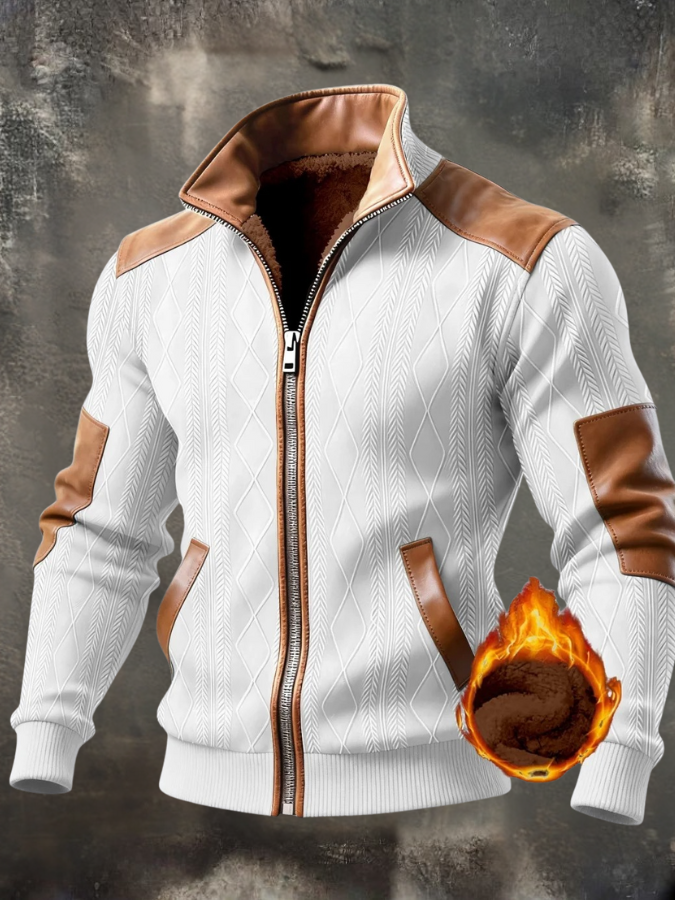 Noel - Gestructureerd jack met hoge kraag