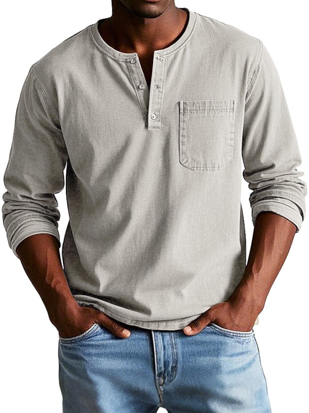 Finn - Vintage Casual Shirt (Beige)