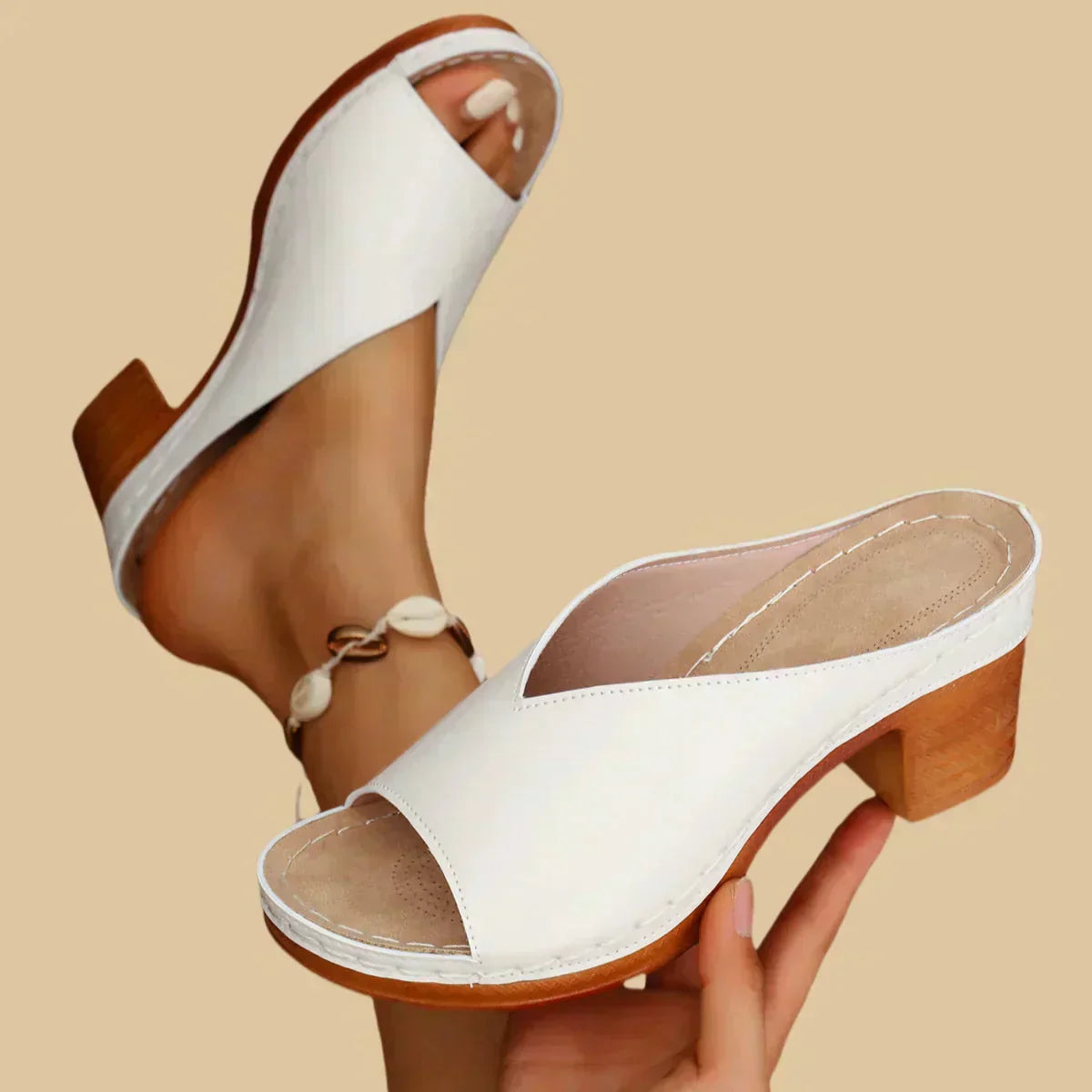 GABRIELLA | Orthopedische Sandalen met Brede Hak Elegant en Comfortabel voor Elke Dag