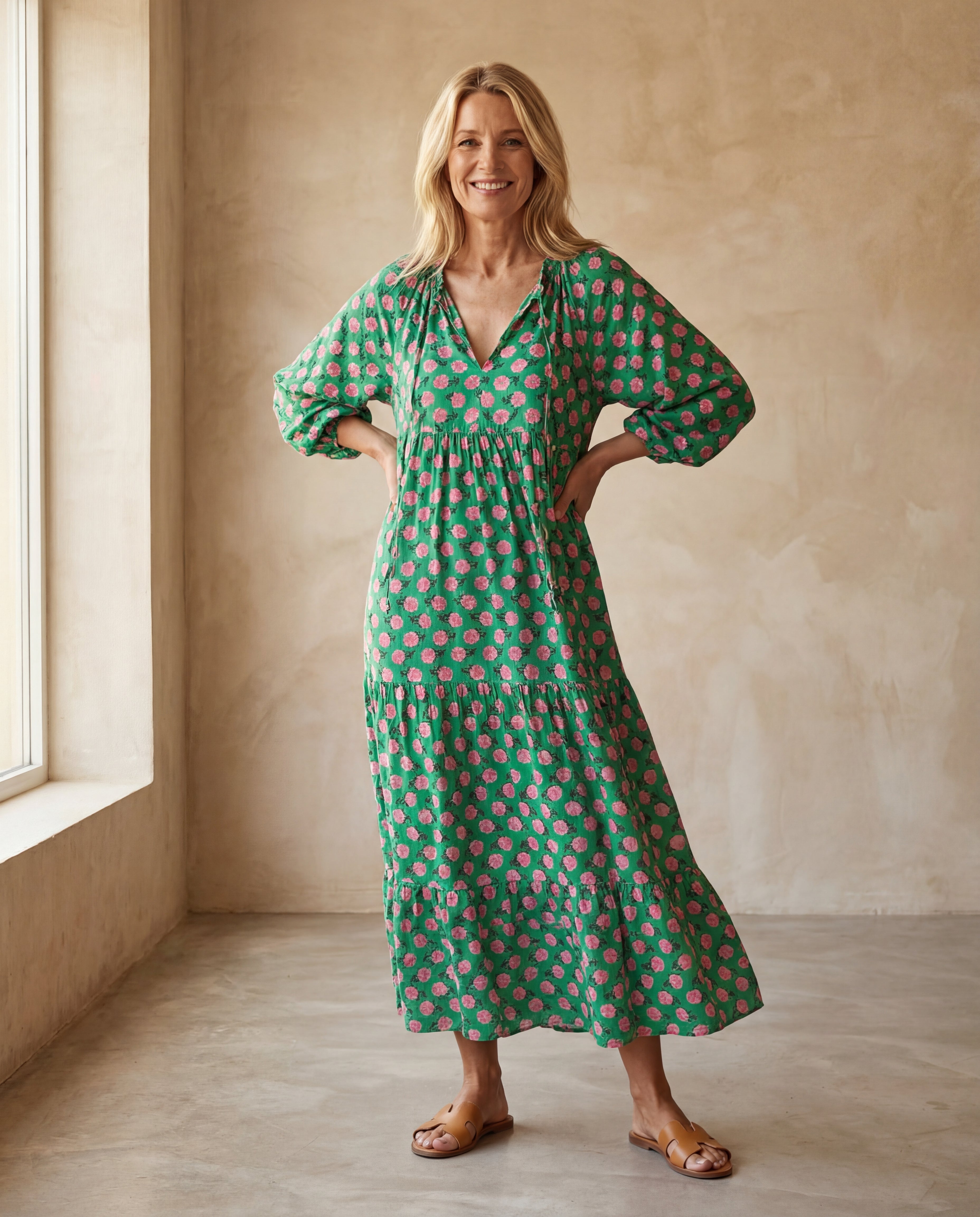 Sophie - Comfortabele Lange Jurk