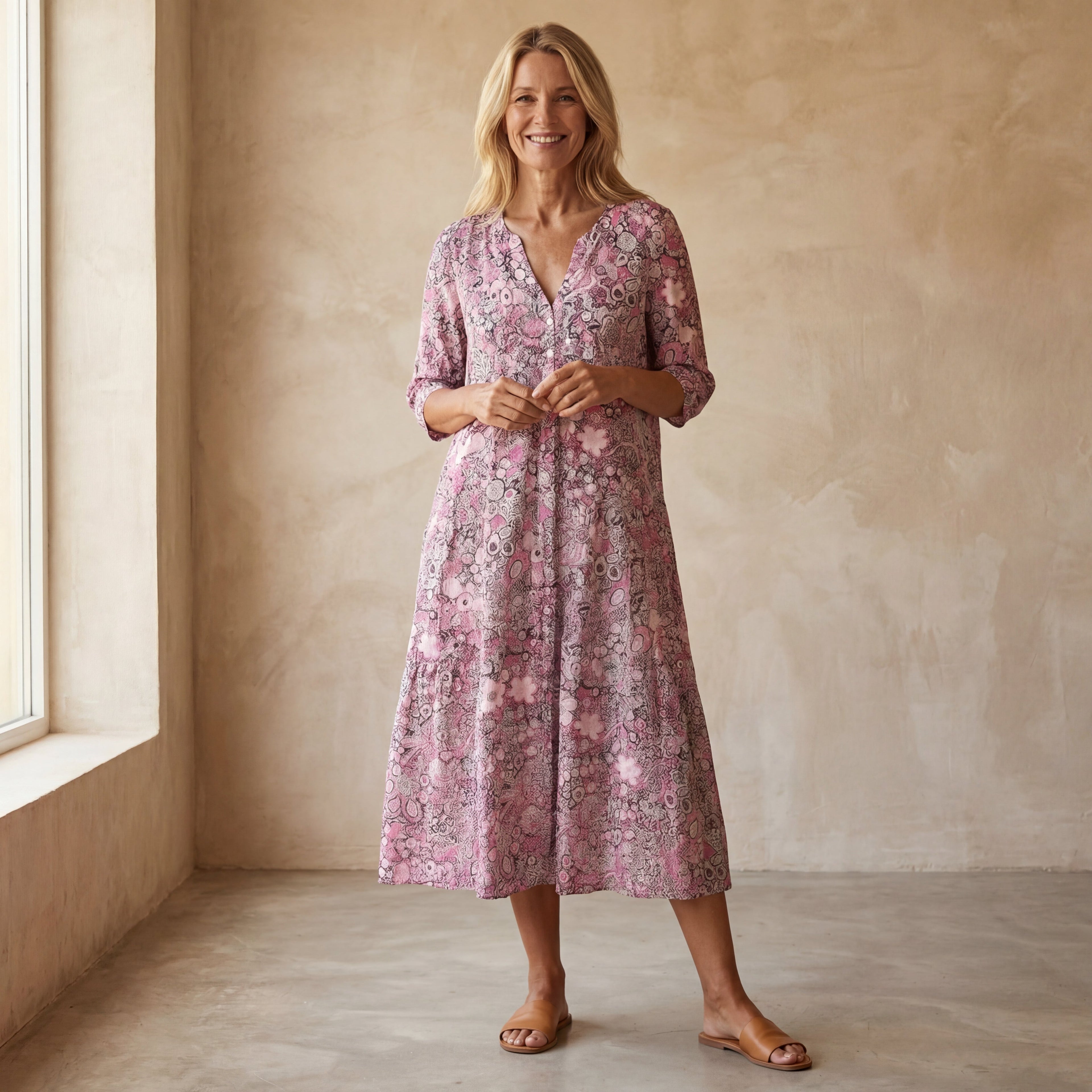Hanna - Elegante Jurk met V-hals