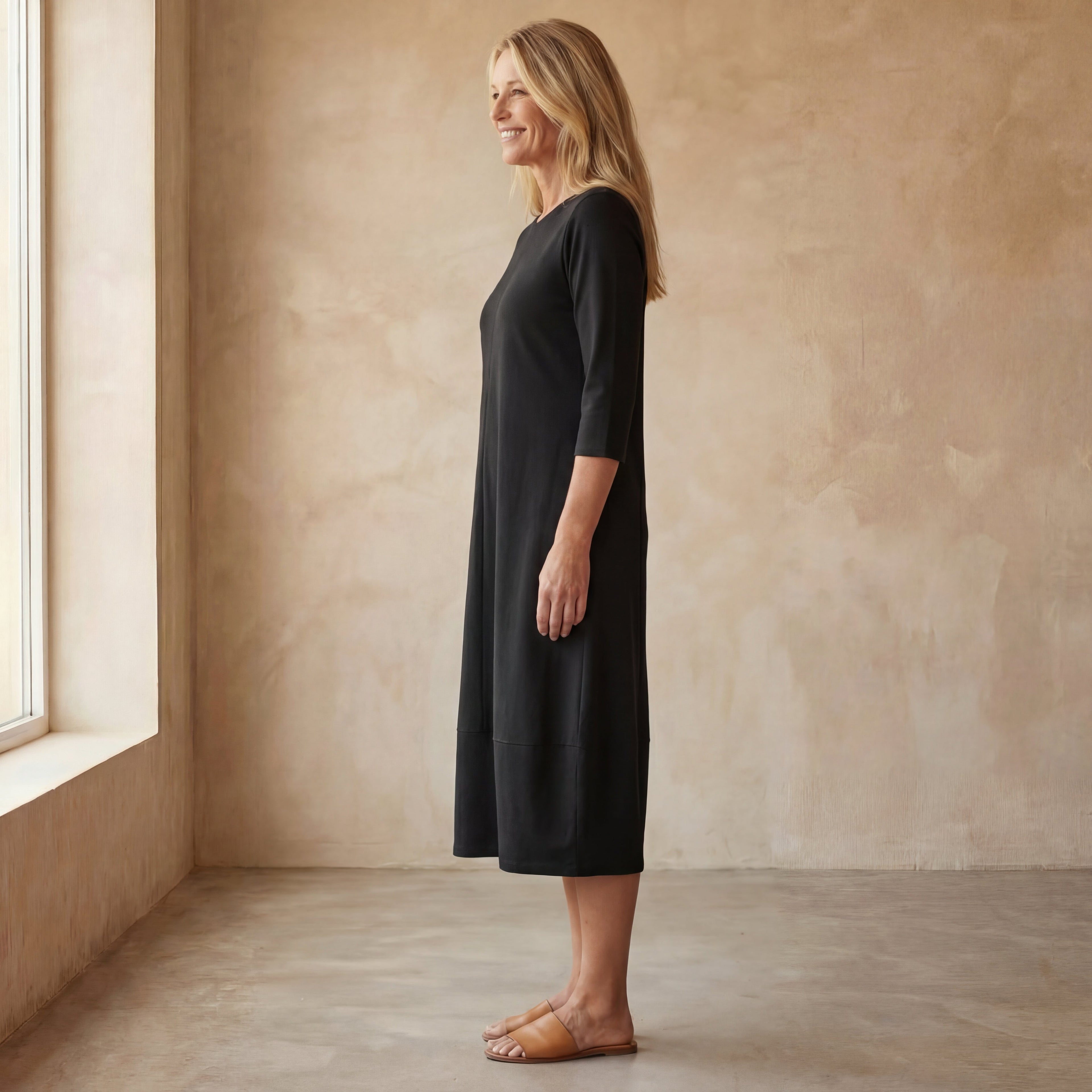 Lotte - Elegante Midi Jurk
