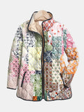 Gewatteerde Jas met Casual Bloemenprint