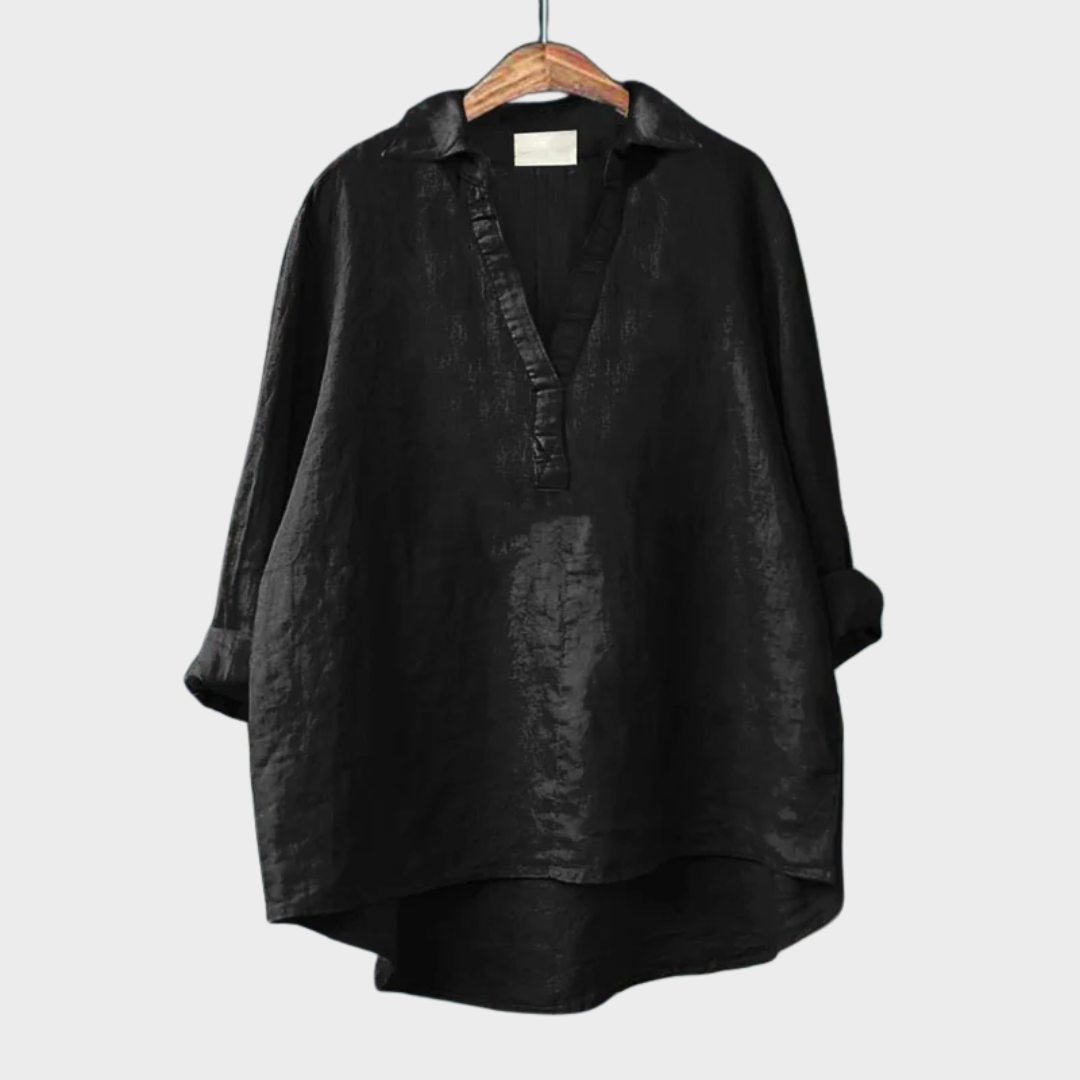 Andrea | Elegante Linnen Zomerblouse