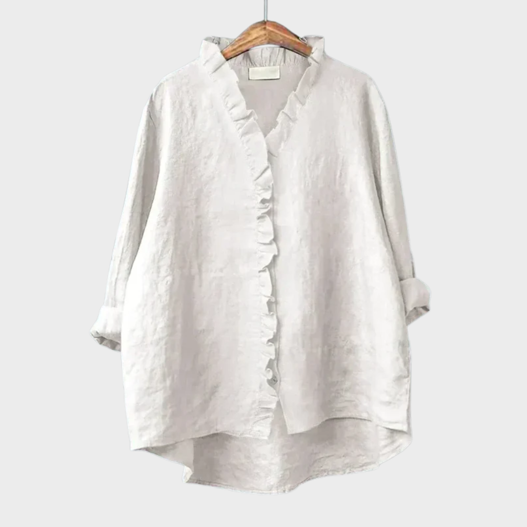Eline | Elegante Linnen Zomerblouse