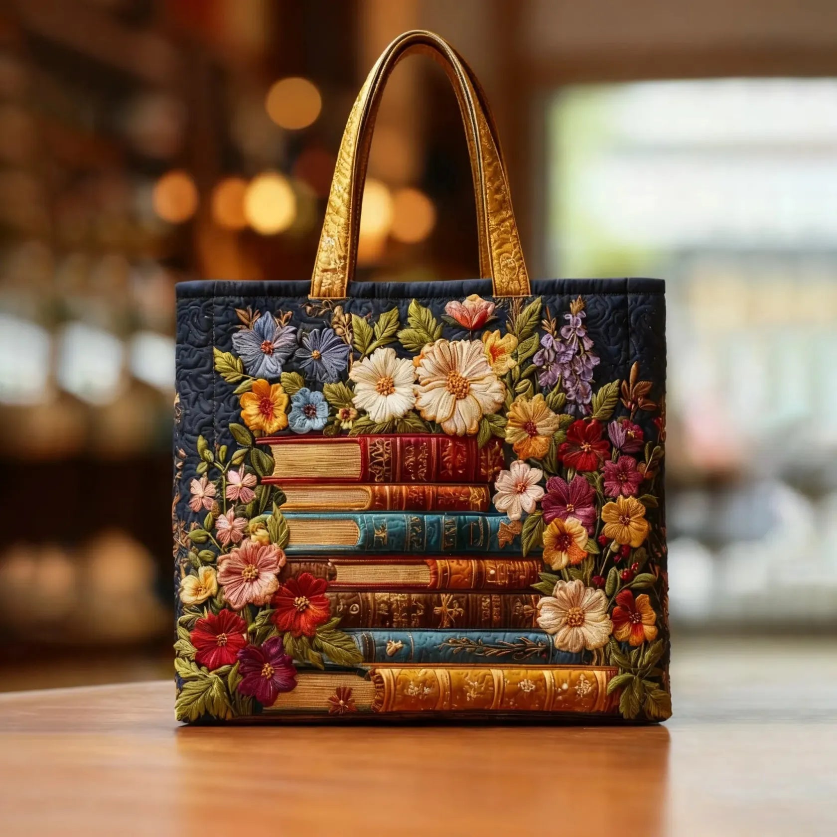 Gewatteerde Tas met Bloemenprint