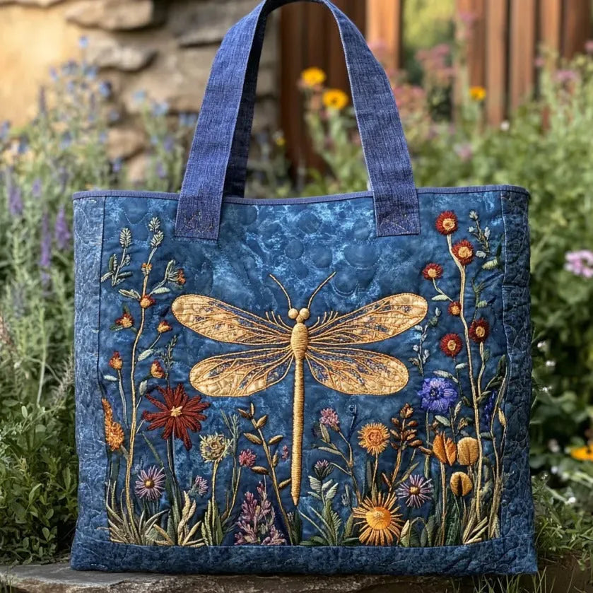 Gewatteerde Tas Gouden Libelle