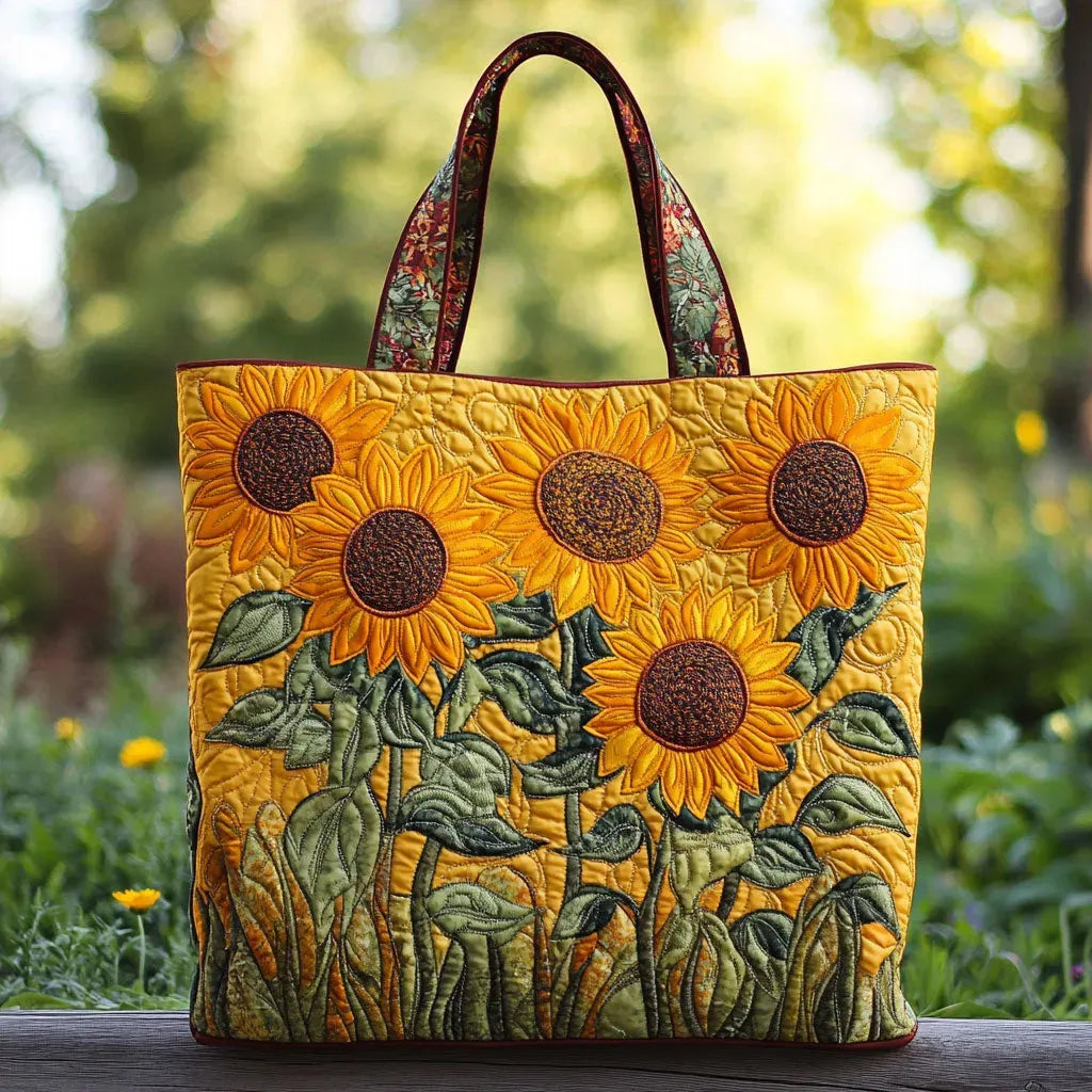 Gewatteerde Tas Zonnebloem