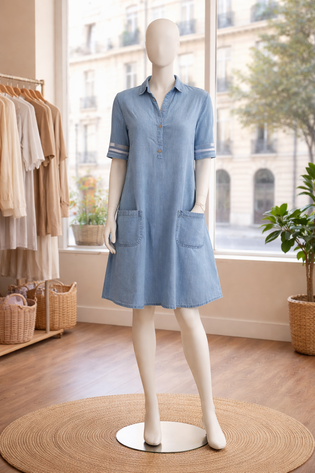 Eleanor - Casual Denim Jurk