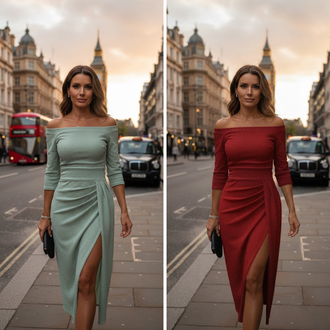 Elarienne | Chique vloeiende halter maxi-jurk