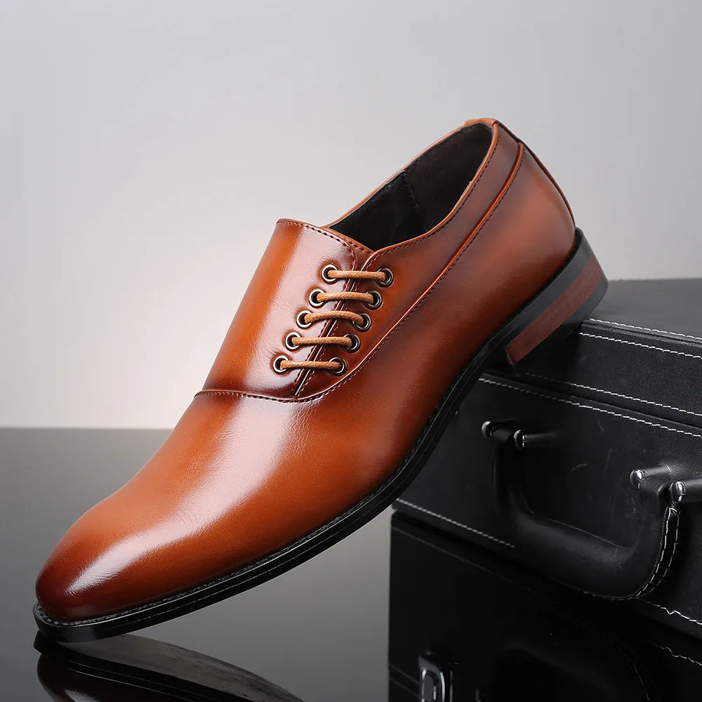 Bertolini Echtes Leder Oxford-Schuhe