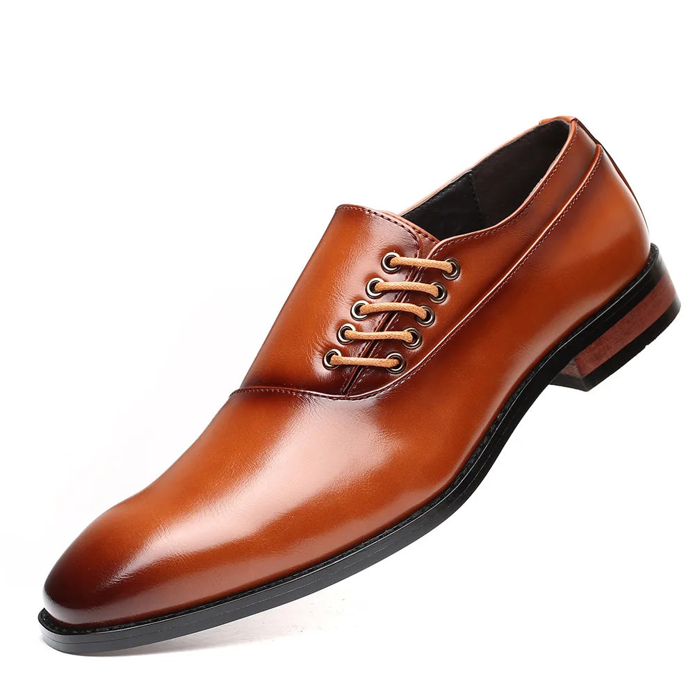 Bertolini Echtes Leder Oxford-Schuhe