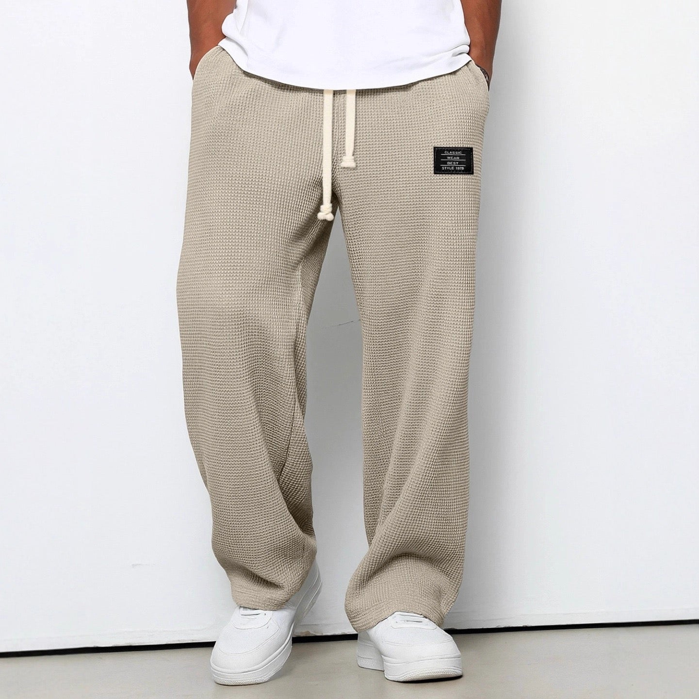 Brian | Comfort Fit Broek - Zacht, Ademend & Stijlvol (Khaki)