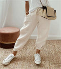 Sofie – Ademende Linnen Pantalon, Casual en Stijlvol (Beige)