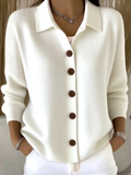 Mila - Gebreide blouse met knopen