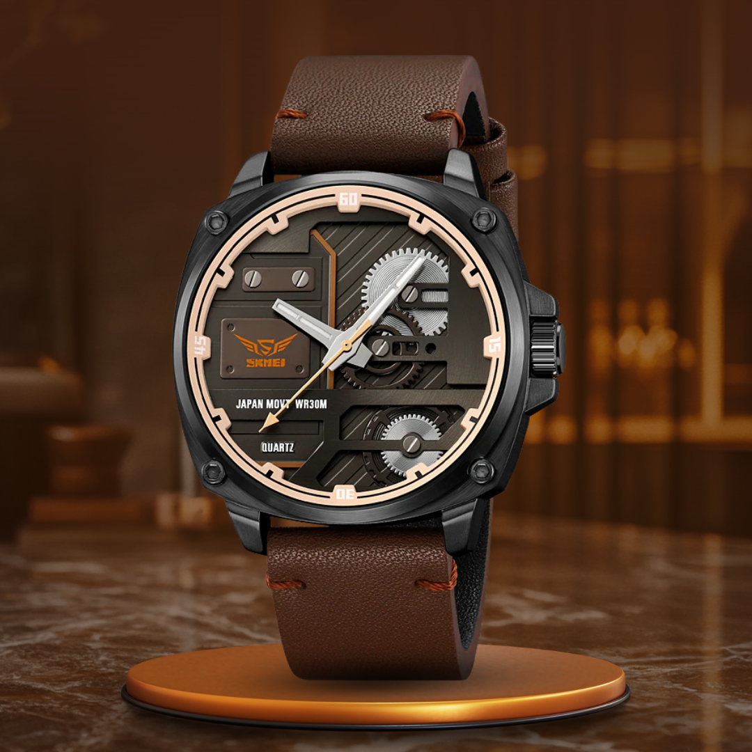 Herenhorloge van Leer Quartz™ – Olsen & Olsen