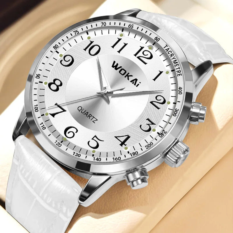 Sportief Casual Horloge Wit – Olsen & Olsen