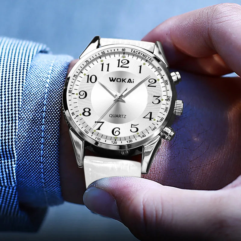 Sportief Casual Horloge Wit – Olsen & Olsen