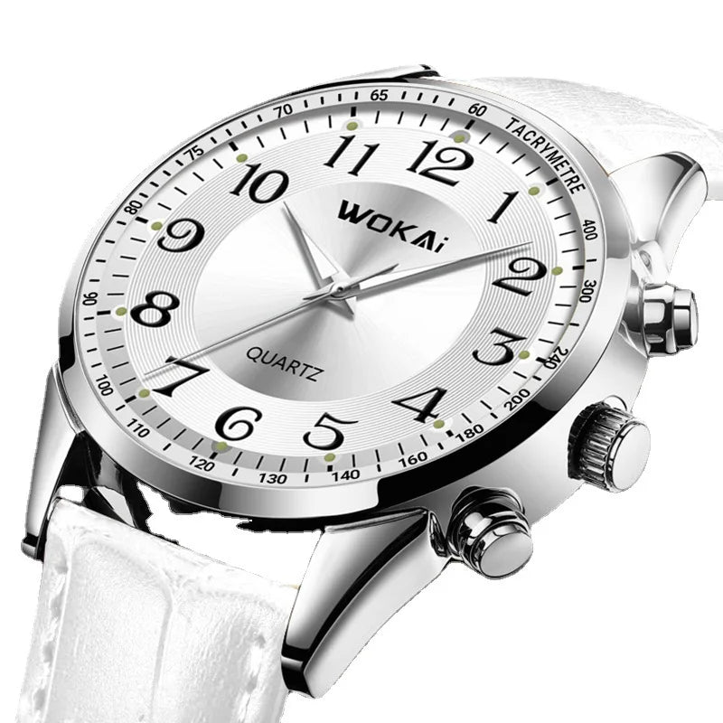 Sportief Casual Horloge Wit – Olsen & Olsen
