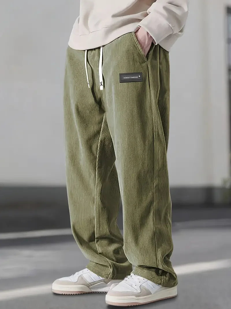 Samuel - Casual Wide-Fit Corduroy Broek