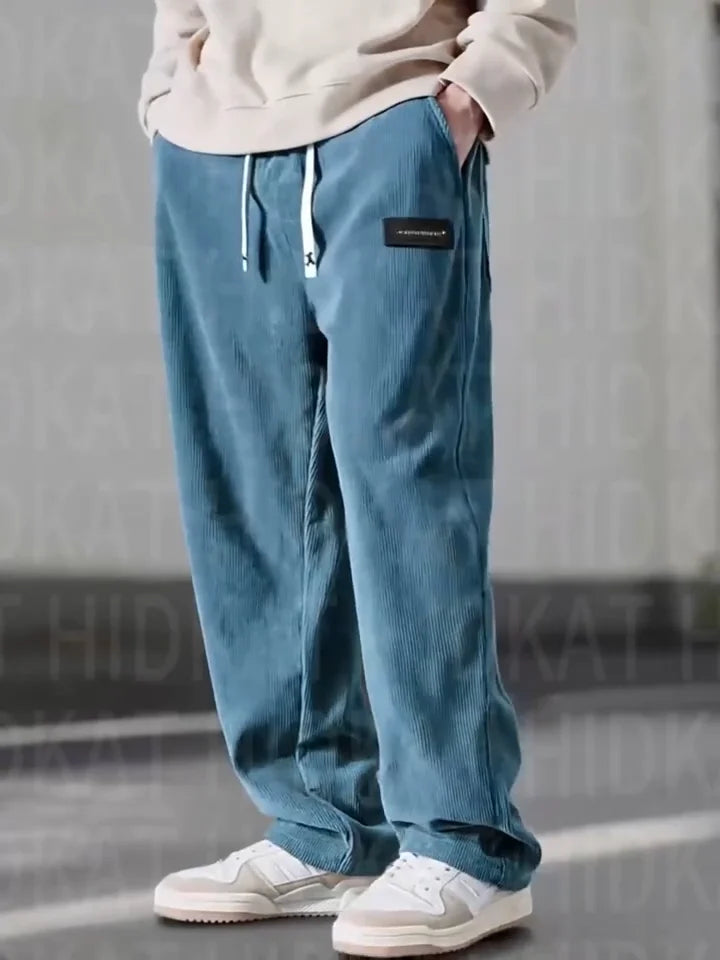 Samuel - Casual Wide-Fit Corduroy Broek
