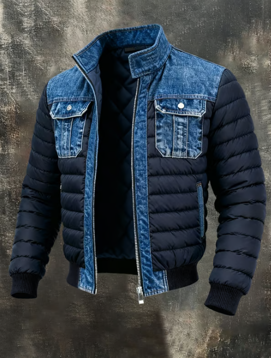 Brandon | Gevoerde Denim Jas
