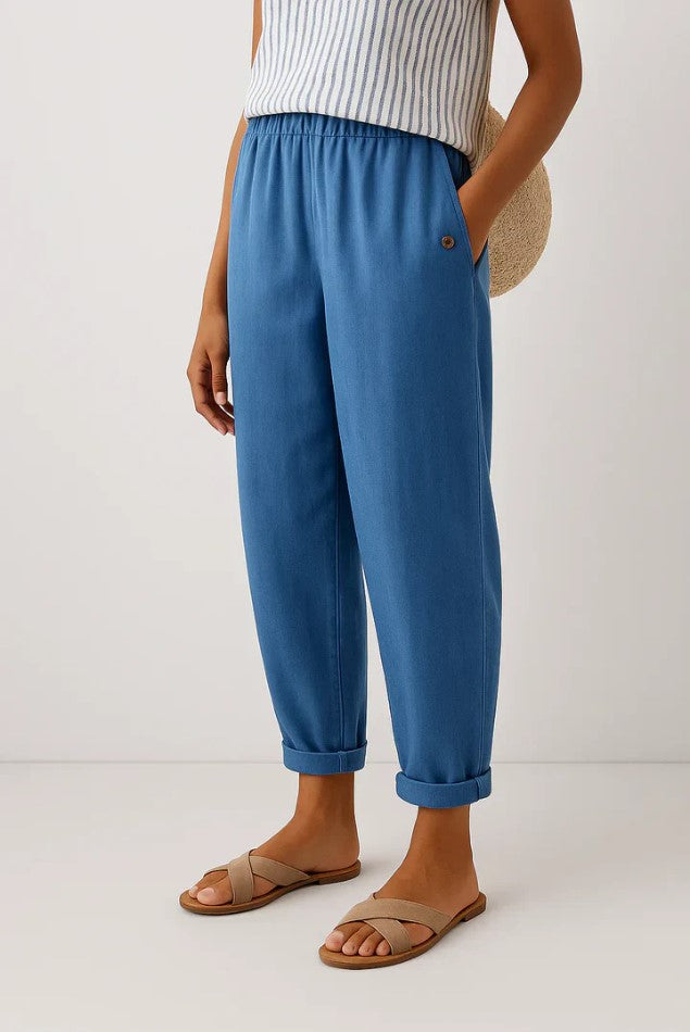Amber - Tijdloze Linnen-Katoenen Pantalon